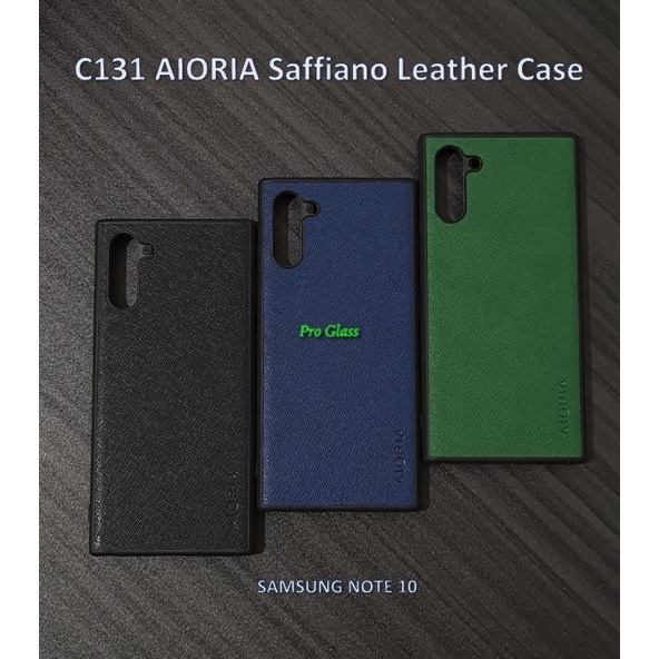 C131 Samsung Note 10 / Note 10 Plus AIORIA Saffiano Leather Case