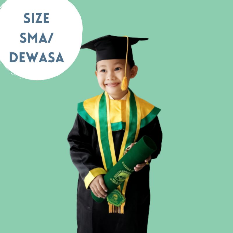 Baju Toga Wisuda SMA/ Dewasa fullset