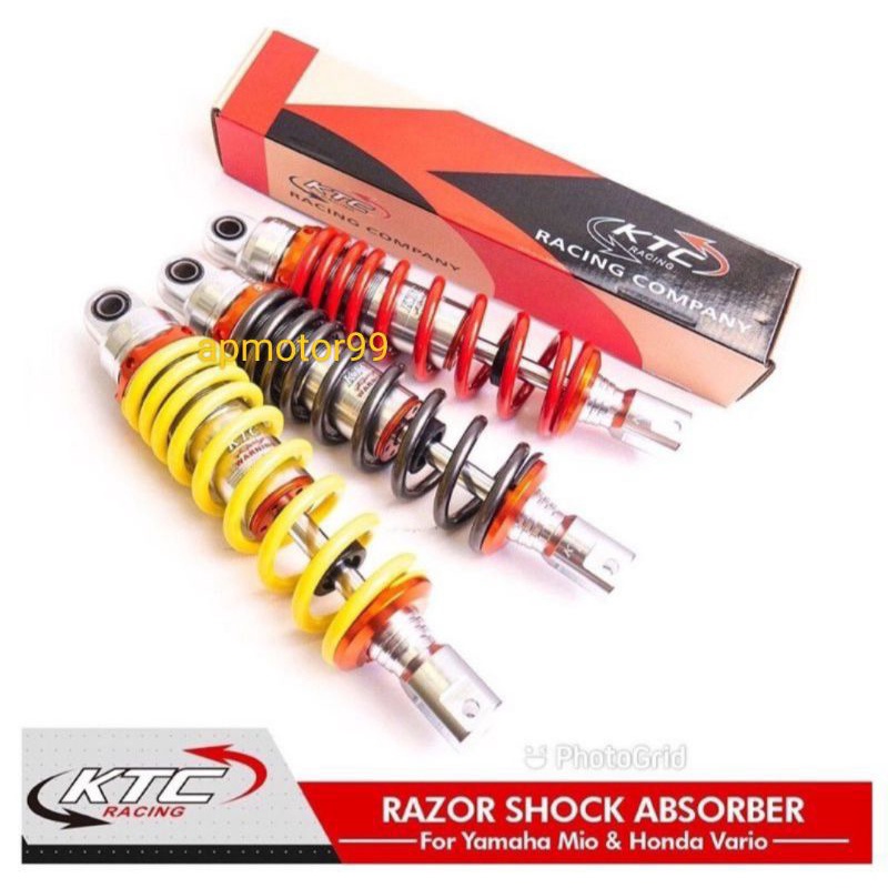 Shock ktc lRALOR  NON  klik  shock belakang ktc Original Vario, vario125,150 beat,Scoopy ,Mio,Mio j 