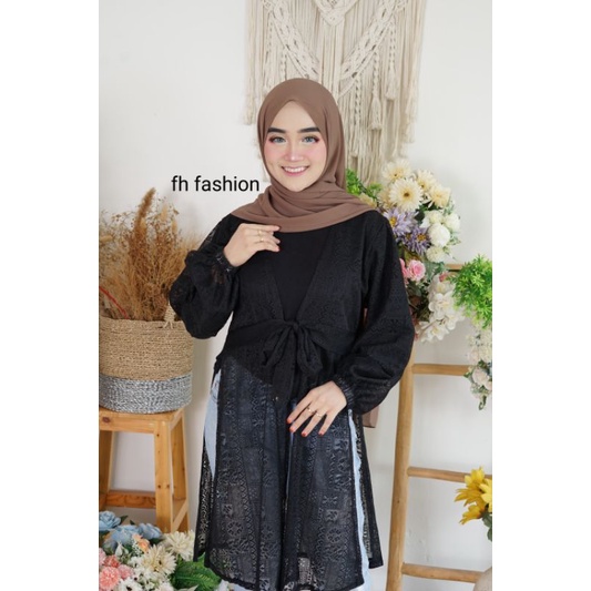 OUTER BURKAT TALI/CARDIGAN BURKAT/CARDI BROKAT/CARDI BROKAT TERBARU/MODEL BARU/CARDIGAN TALI/OUTER TERBARU/CARDI TERUPDATE