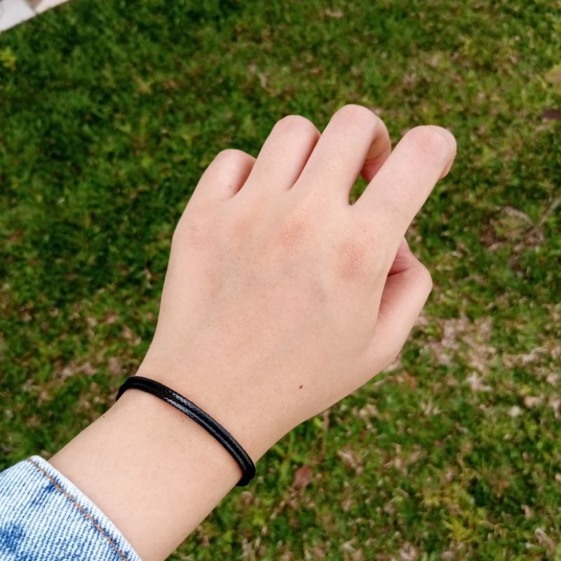 Gelang Hitam Polos / gelang tali
