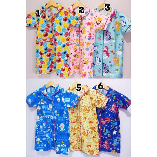 Daster baju tidur katun catra anak perempuan