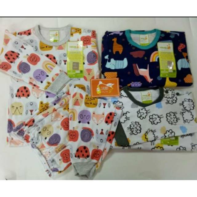 Setelan Panjang Oblong Velvet Little Sunshine 3 Stell Sz M/L