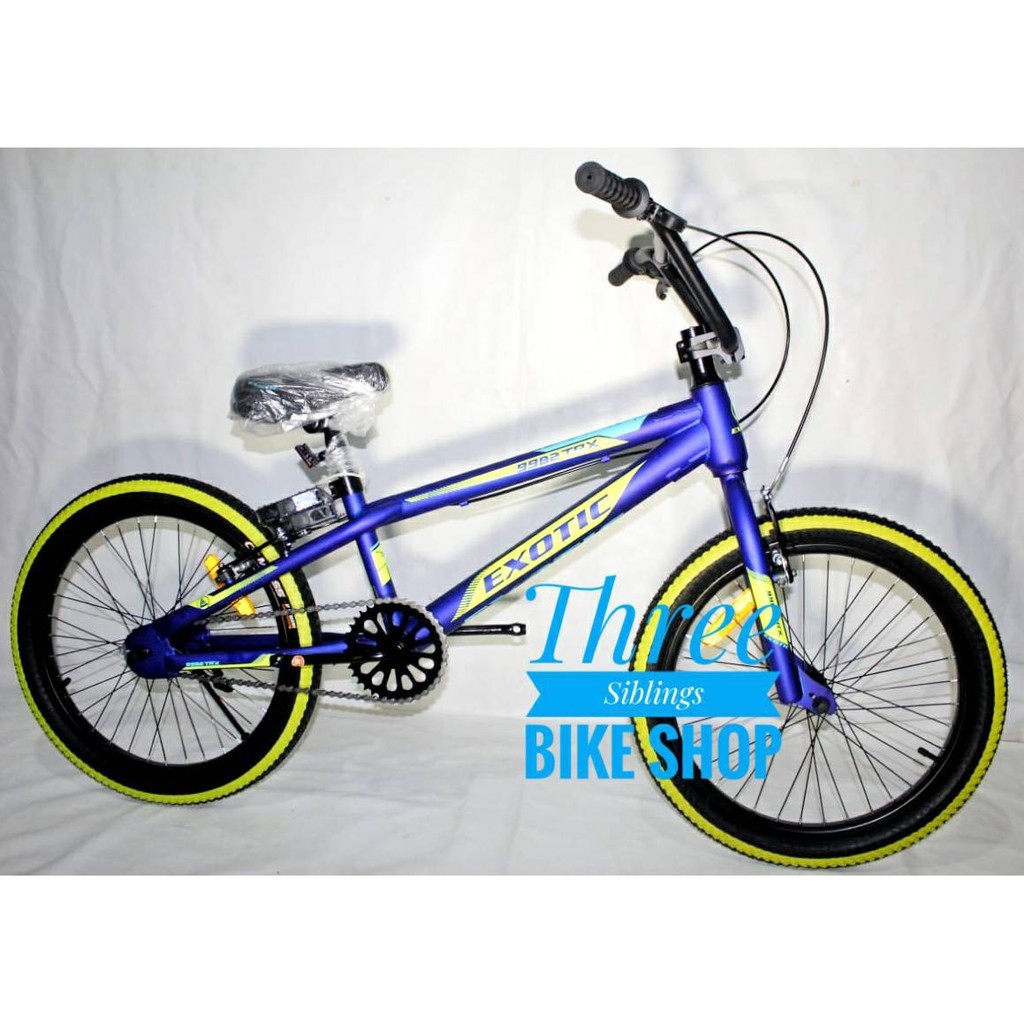 SEPEDA BMX EXOTIC ET 9982 TRX 3.0 STEEL WARNA BLUE NEON LIME