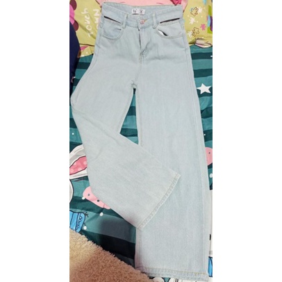 LA Otentik J22, Celana Kulot Jeans Celana J22 LA Otentik Preloved Celana Kulot HW Jeans Wanita Celan