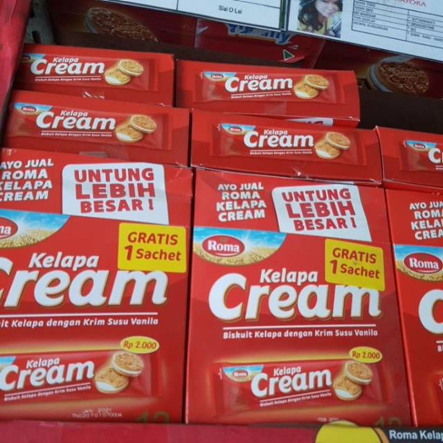 

Roma kelapa cream box