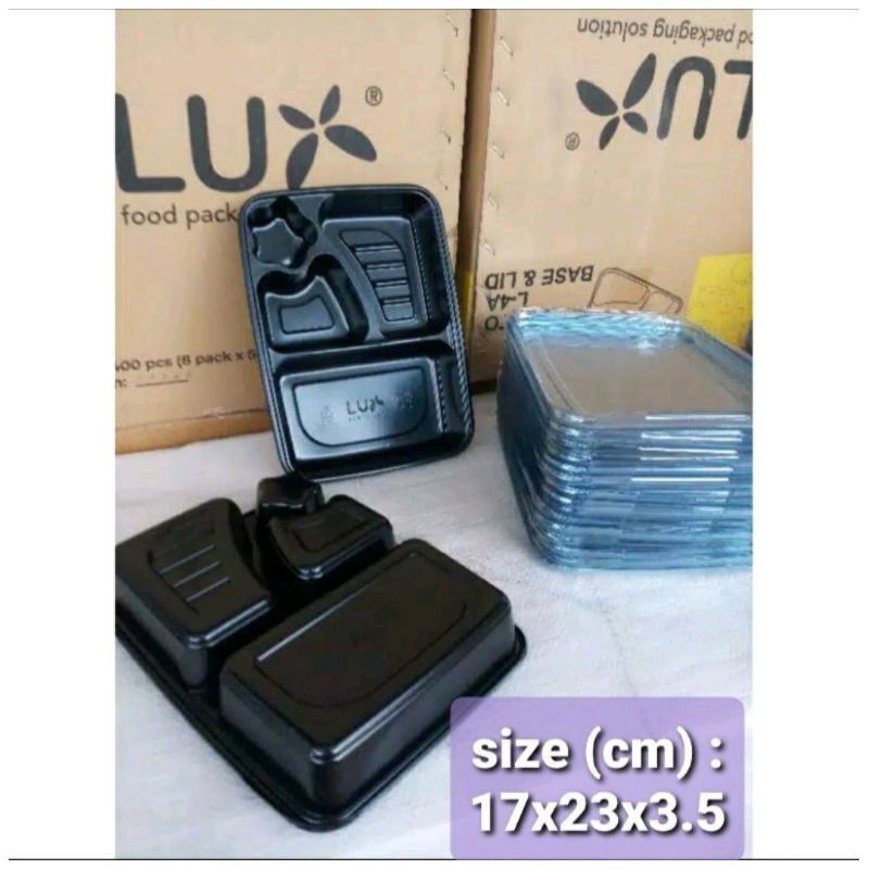 Jual Mika Bento Sekat Merk Lux Pack Isi Pcs Free Packing Kardus