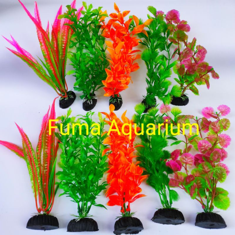 Tanaman Plastik Hiasan Dekorasi Aquarium Aquascape SAKKAI PRO No.7 Random