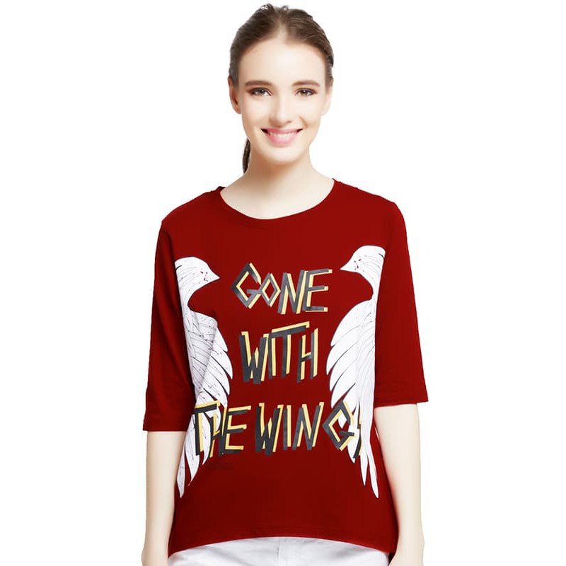 Sophie Paris Pakaian Wanita Halide Maroon - TLSAHM2S