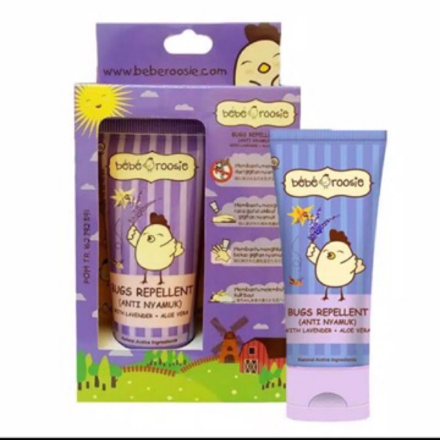 BEBE ROOSIE BUGS CREAM 60GR / anti nyamuk / lotion anti nyamuk