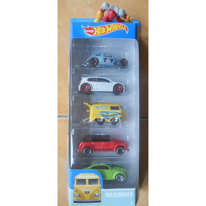 Volkswagen 5-Pack VW Gift Pack HOT WHEELS 2016 HW 5pack giftpack beetle bug kodok golf kombi camat