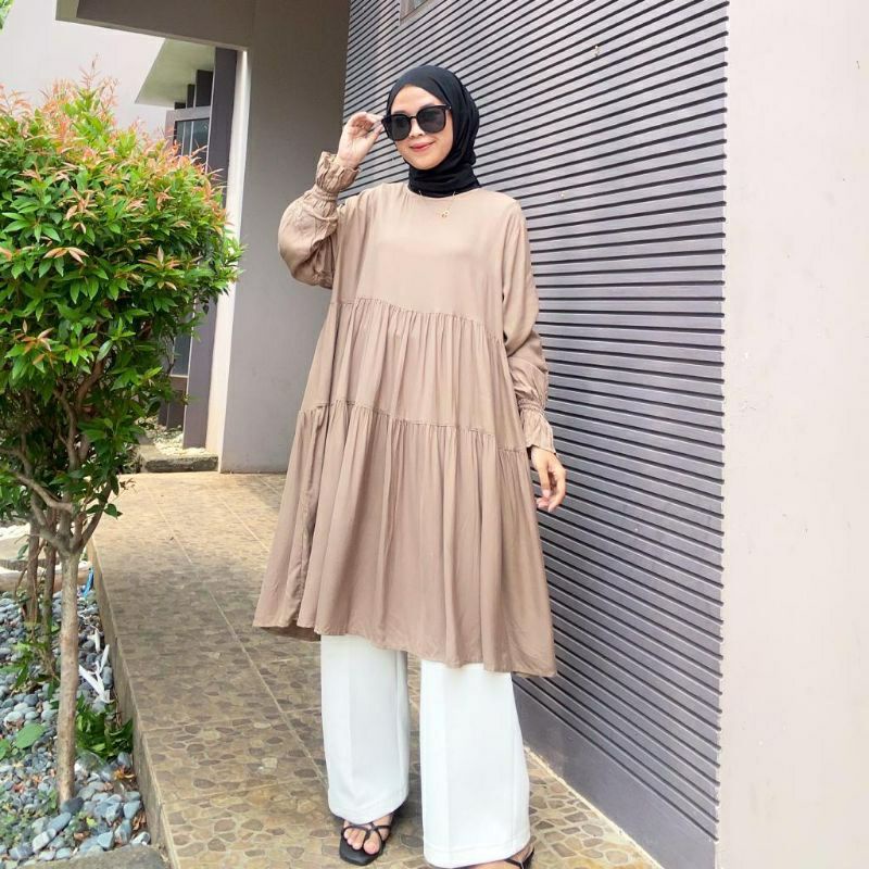 PLAIN TUNIK RAYON/TUNIK REMPEL POLOS