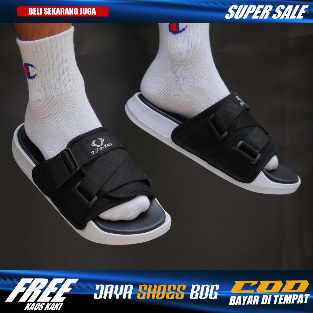 sandal casual slide pria asli original branded distro murah sliper terbaru kekinian slop laki dewasa