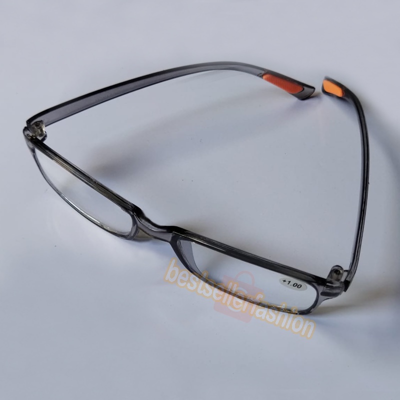 NEW TERMURAH Kacamata Plus (+) +1.00 s/d +3.00 Kacamata Baca Lensa PLus Pria Wanita Frame Kotak Persegi LENSA KACA Gagang Lentur Reading Glasses Unisex Kaca mata Baca PLus Kacamata Rabun Dekat Kaca mata Komputer