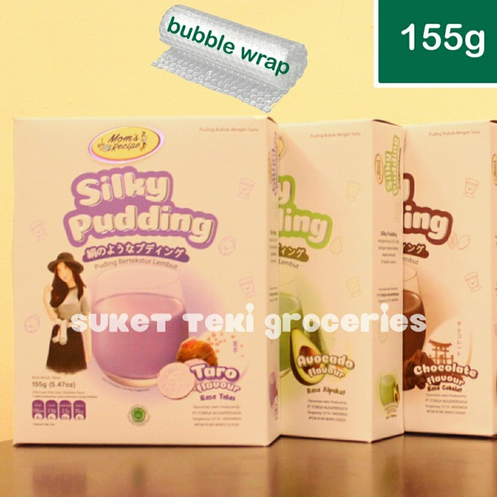 

agar-agar-puding-bahan- silky pudding forisa 155gr taro avocado choco peach biskuit bubble gum