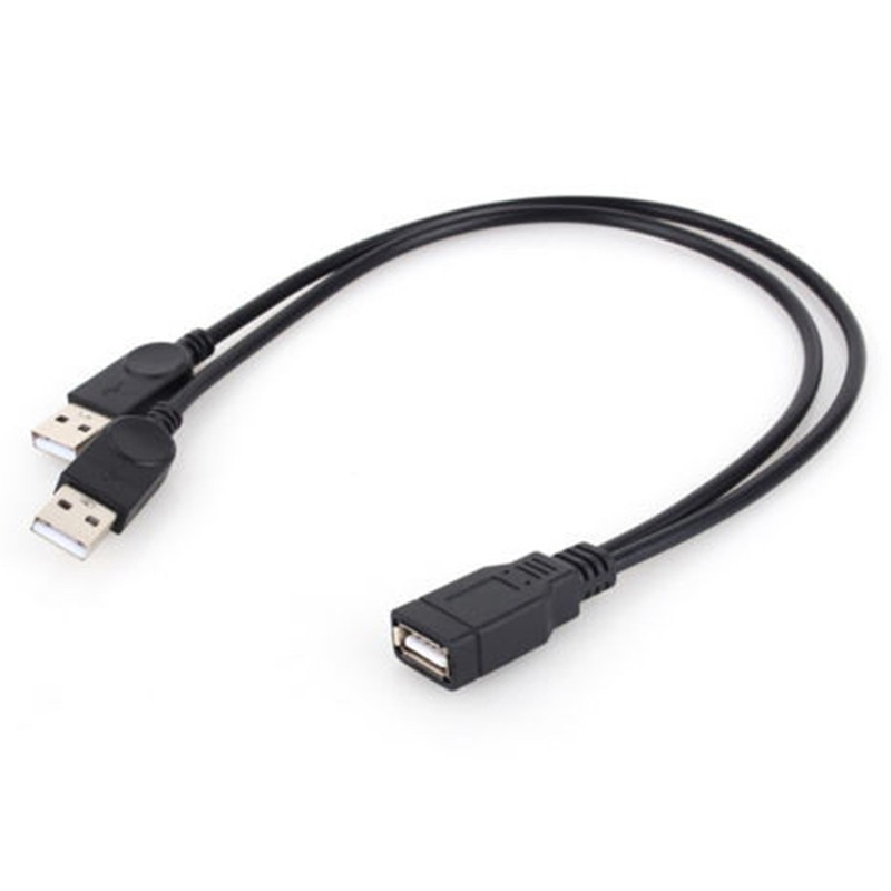 RSID New USB 2.0 1 Female To 2 Male Y-Splitter Data Sync Charging Extension Cable risingstarsssyt