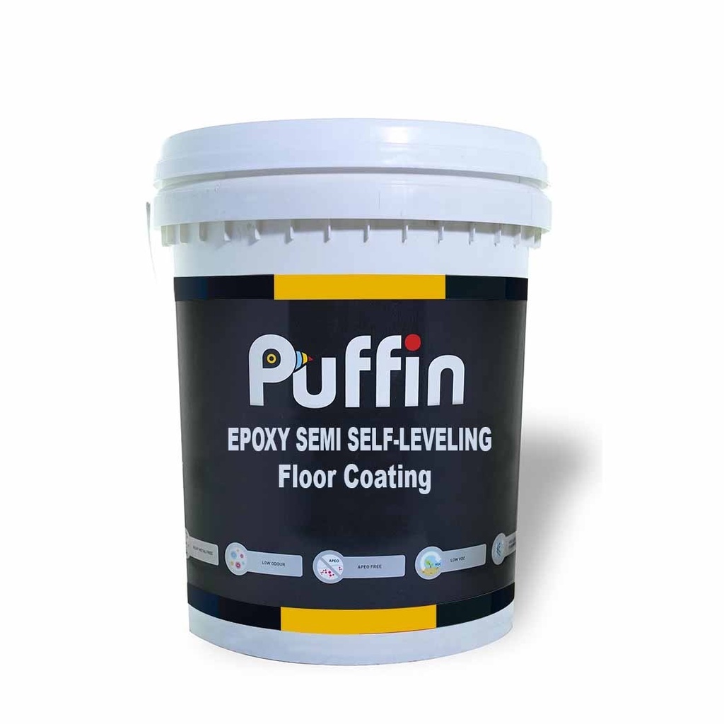 Cat Epoxy Lantai Puffin Epoxy SEMI SELF LEVELLING - SSL 1 & 5 Kg Set