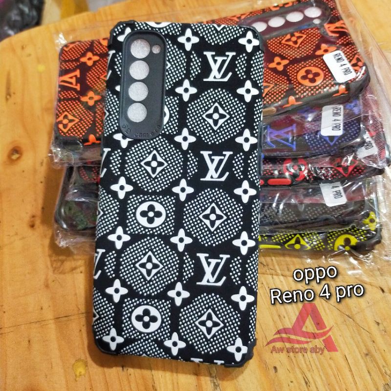 LV Case oppo A33/ A53/ Reno 4/ 4F/ 4 pro/ Shockprof Protect Camera (LV)