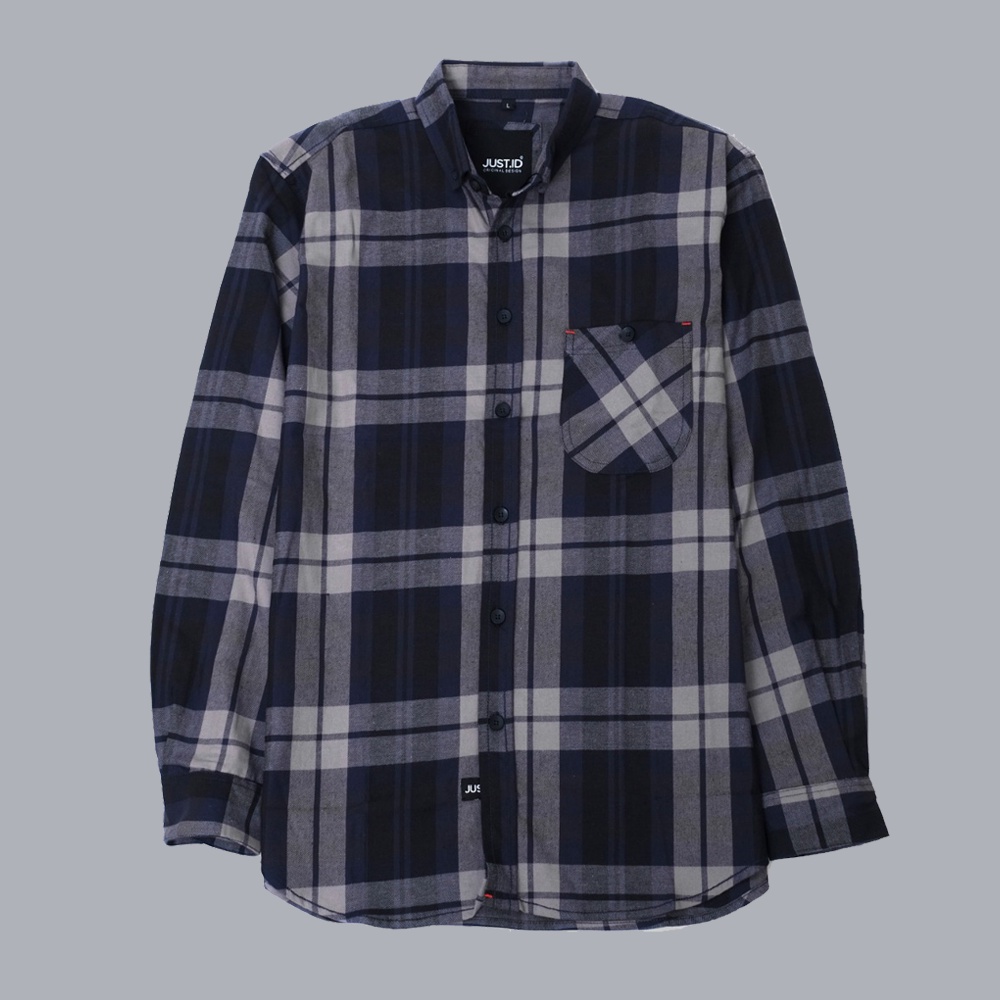 KEMEJA FLANEL LENGAN PANJANG UNISEX