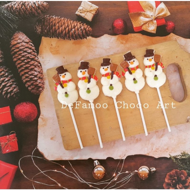 

Cokelat natal snowman