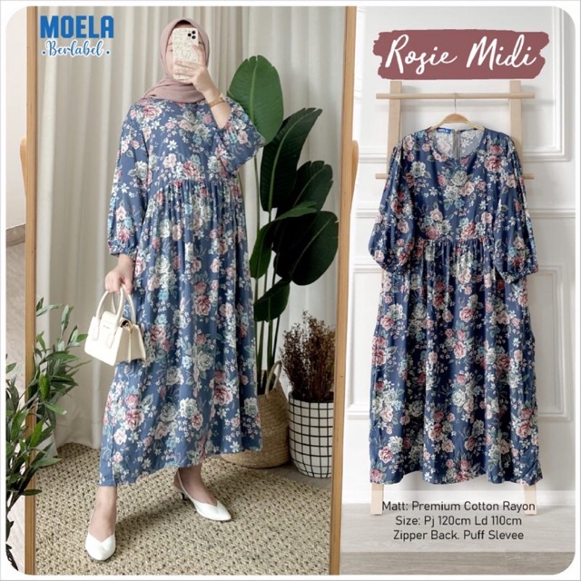 Midi dress dari Moela terfavorite/ROSIE MIDI