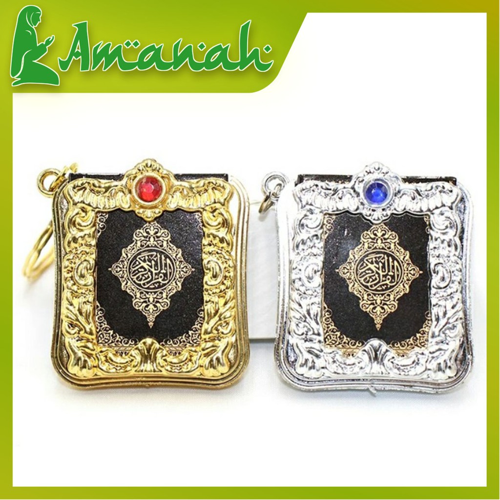 AS1221 Gantungan Kunci Al Quran / Alquran Mini Keychain / Souvenir Pernikahan