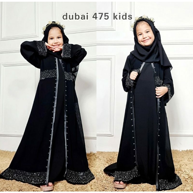 abaya anak hitam dubai arab kid 475