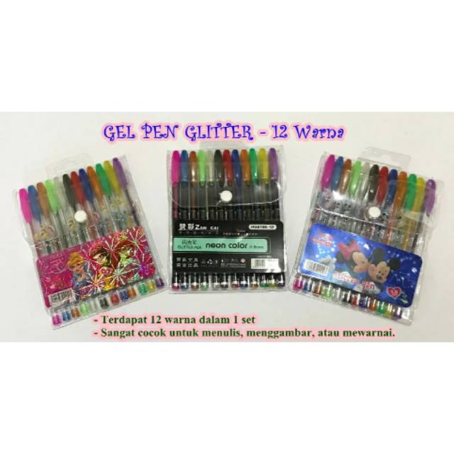 

Gel Pen Glitter-12Warna