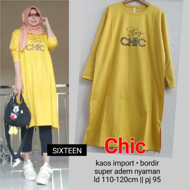 CHIC TUNIK KAOS IMPORT BORDIR ORI BY SIXTEEN