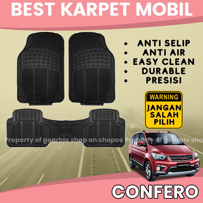 KARPET MOBIL CONFERO ALAS LANTAI MOBIL CONFERO KARPET CONFERO KARPET DASAR MOBIL UNIVERSAL ANTI AIR