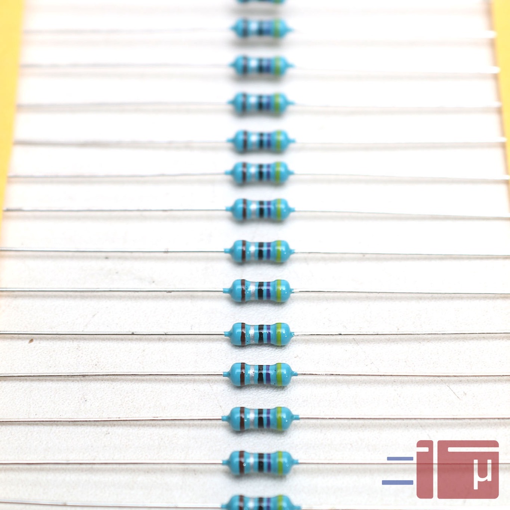 x10 Resistor 4R7 4.7 Ohm 1/4W Metal Film 1% Taiwan Kaki Tembaga