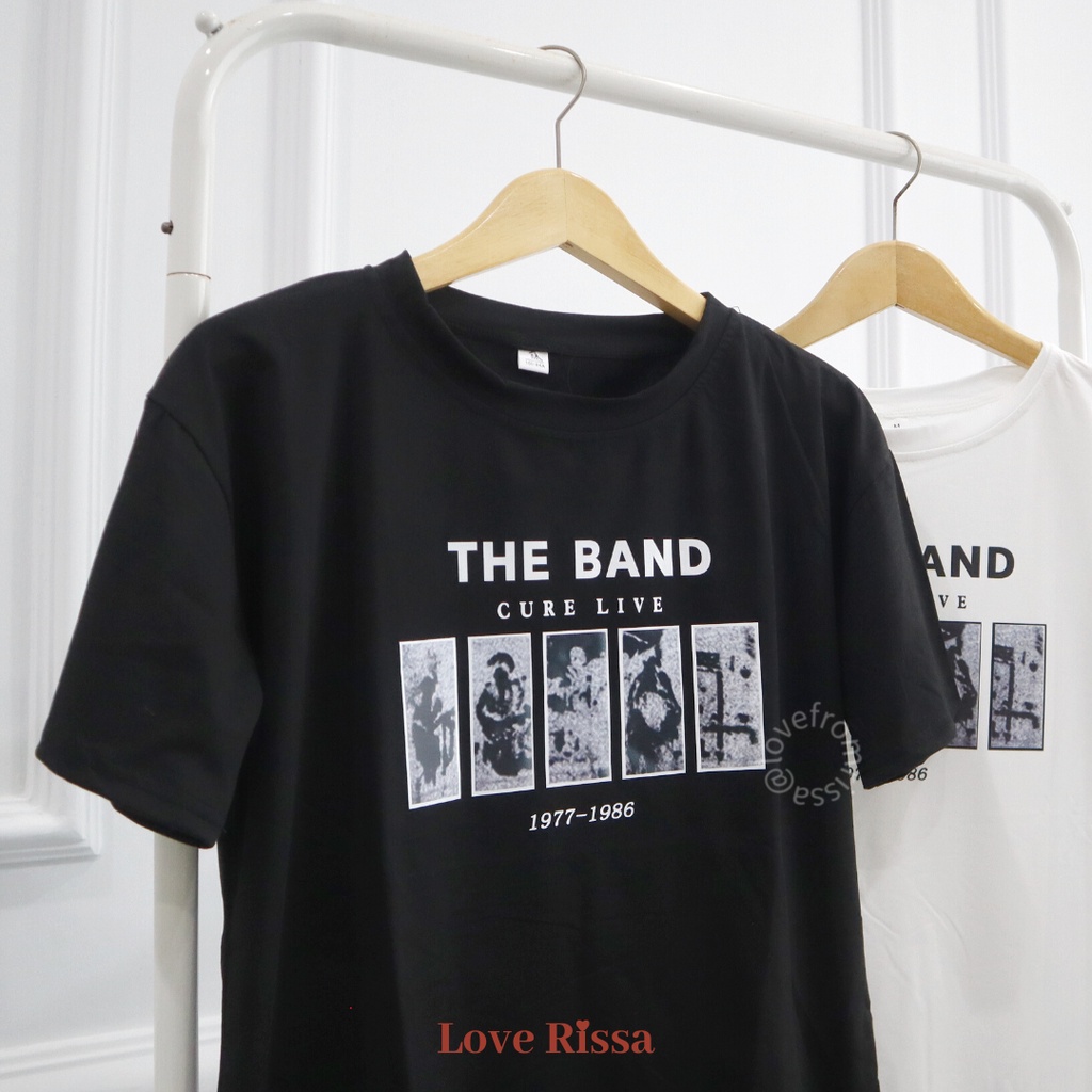 Kaos Tshirt The Band Oversized Korean Street Baju Wanita Baju Lengan Pendek Love Rissa