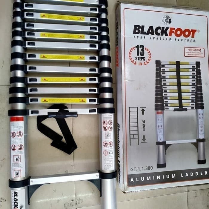 BLACKFOOT 3.8 METER Tangga Aluminium Teleskopik -Telescopic