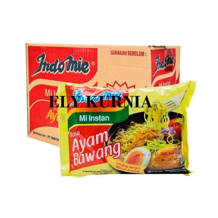 

Ss5g74gfd Indomie Kuah Rasa Ayam Bawang Makanan Instan 1 Dus/40 Pcs Ff04151