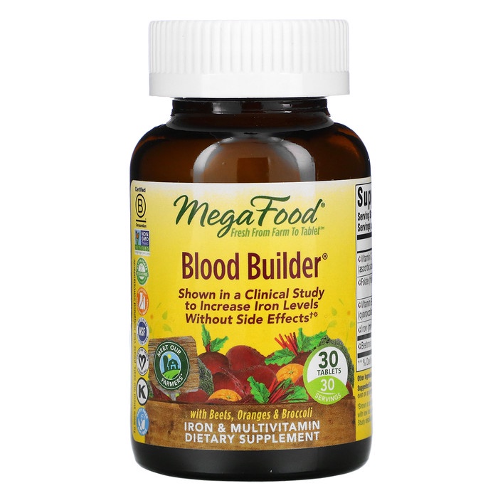 MegaFood Blood Builder 30 Tablets