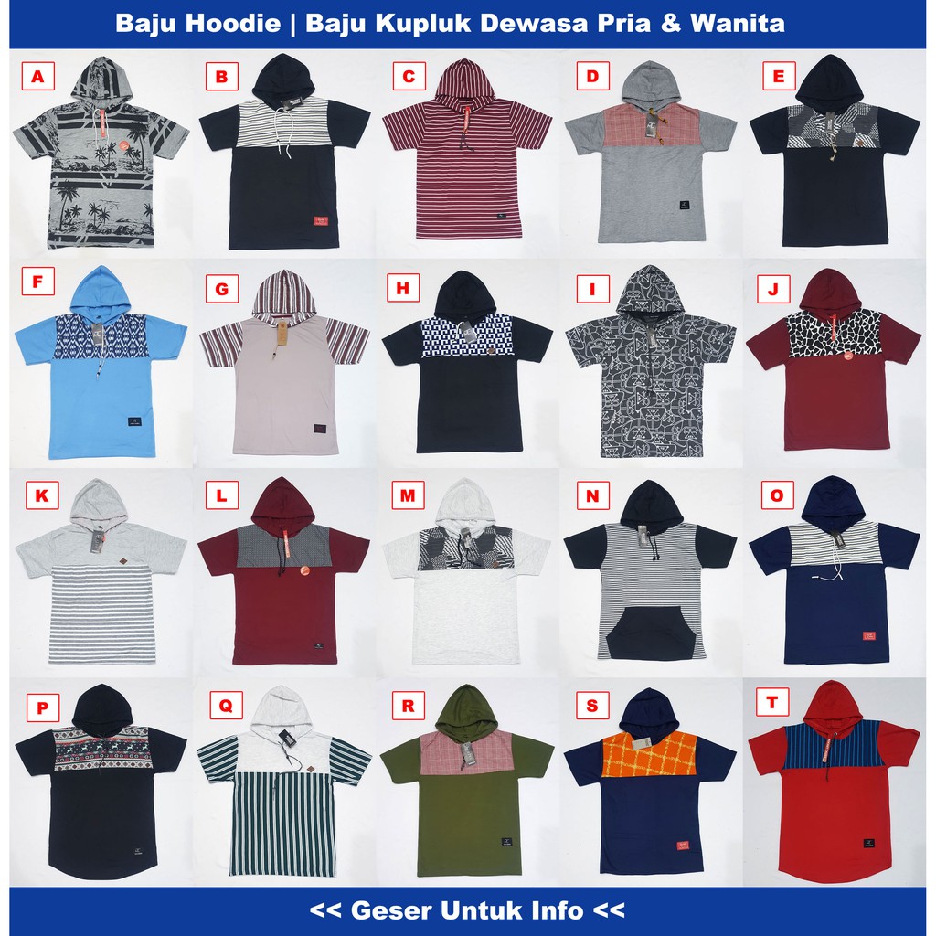 Hoodie Dewasa Lengan Pendek Pria Dan Wanita Bisa Pilih Motif Harga Murah Langsung Dari Konveksi