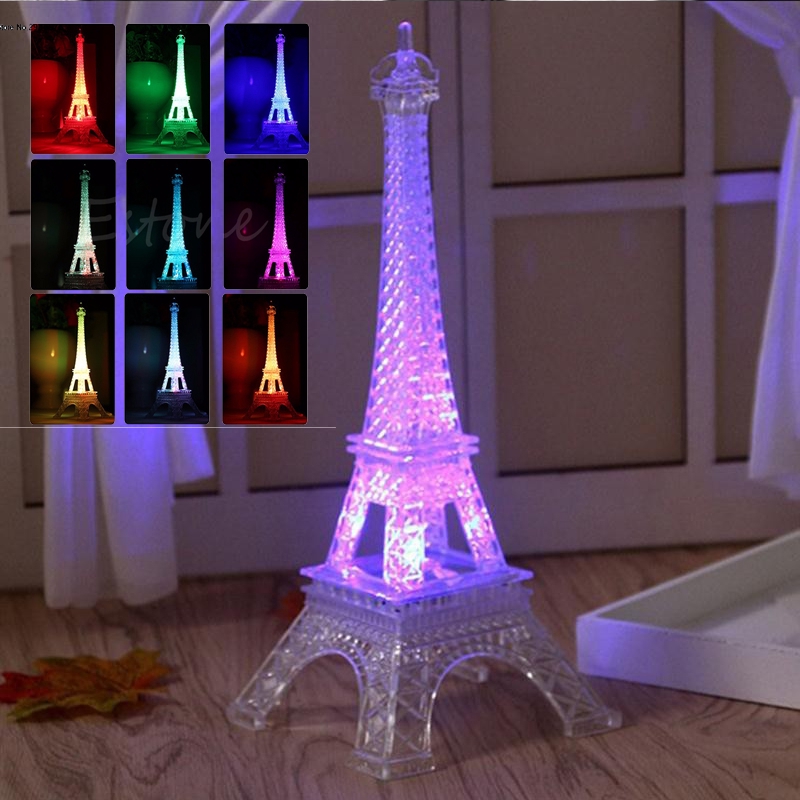 tower light Tidur LED Lampu Bentuk Menara  Eiffel  Romantis 