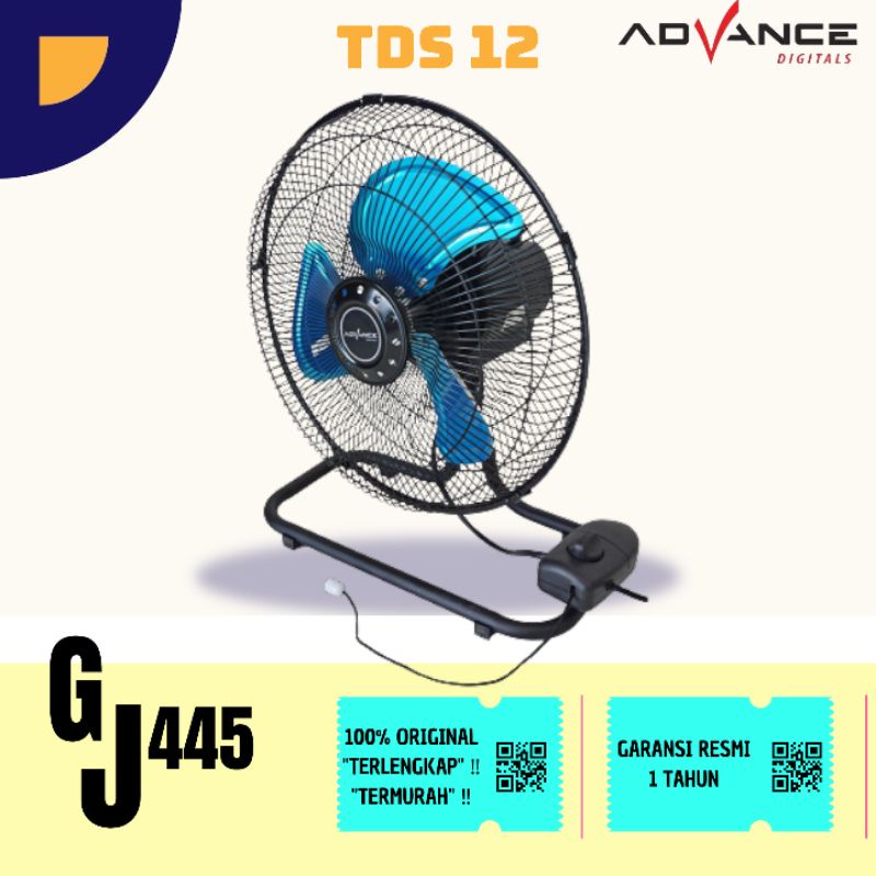 Kipas Angin Advance 2in1 TDS12 tds 12 wallfan deskfan 2 in 1 (bisa meja dan dinding)