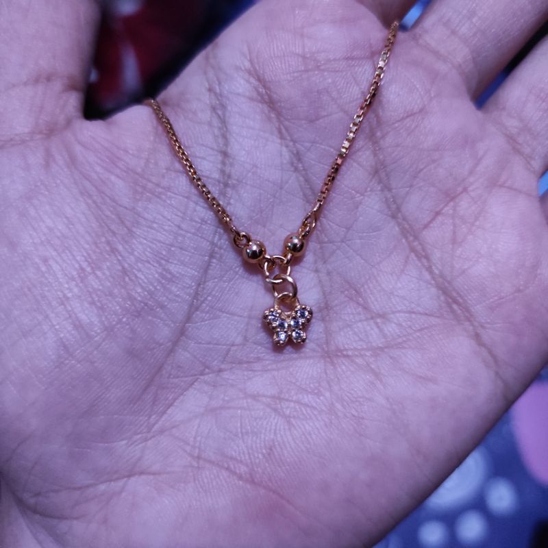 Kalung xuping anak motif kupu-kupu