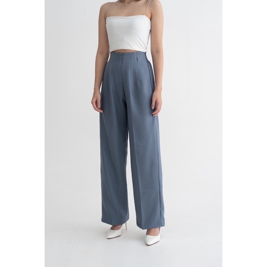 IWEARGRACIE - Kara Cullote Pants / Celana Panjang Wanita / Celana Kerja / Celana Highwaist