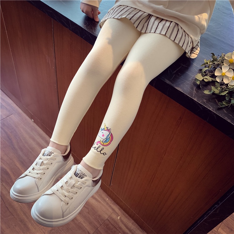 HappyOliver LEGGING UNICORN HELLO legging anak perempuan celana panjang import