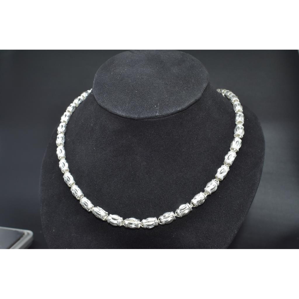 Kalung Perak Murni Model Bambu Besar