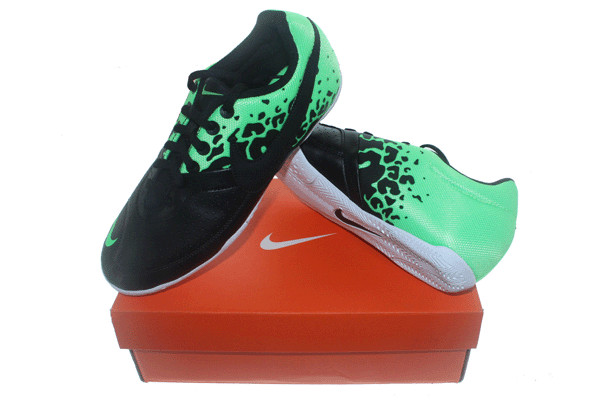 SEPATU FUTSAL NIKE ELASTICO II HITAM HIJAU