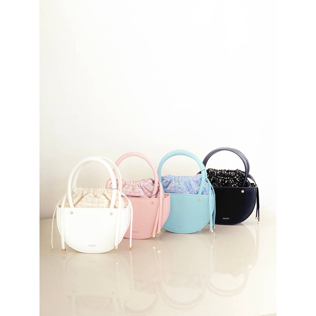 Tas wanita | Tas tweed | Tas pedro P184 | Tas lucu import