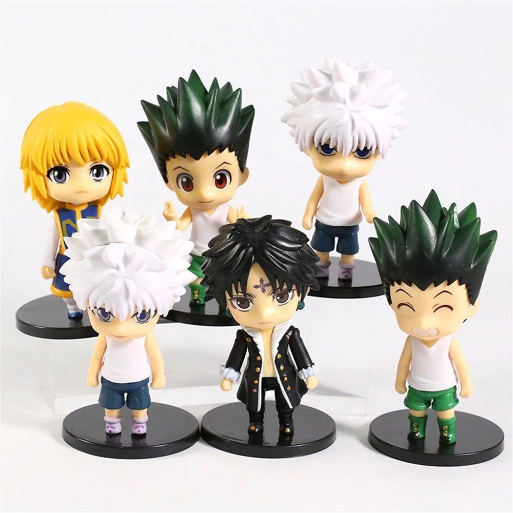 Lanfy Hunter x Hunter Anime Anak Hadiah PVC Kartun Anime Mainan Model Patung Mainan Ornamen Hadiah Gon Freecss