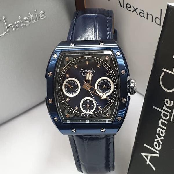Jam Tangan Wanita Alexandre Christie AC 6411 Blue Original unisex