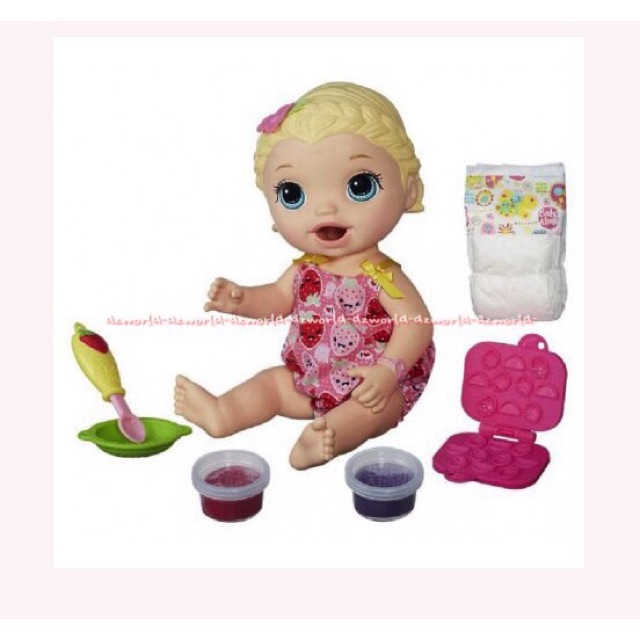 Baby Super Alive Super Snack Boneka BabyAlive Snack Lily