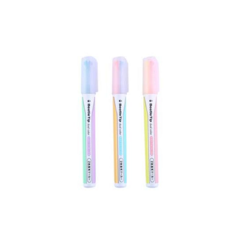 

Kokuyo Beetle-tip Dual Color Soft Highlighter