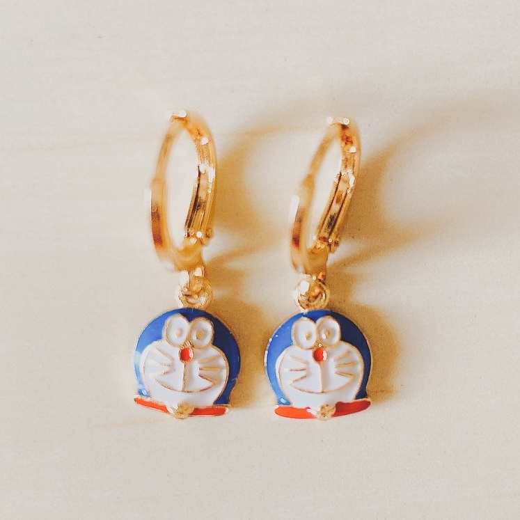 Anting Anak Animasi Biru Gold Xuping