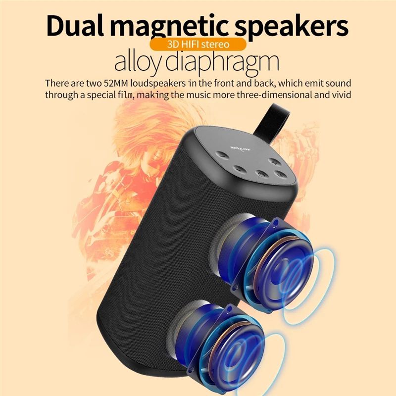 Zealot Portable Bluetooth Speaker Outdoor Subwoofer - S35